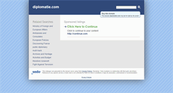Desktop Screenshot of diplomatie.com